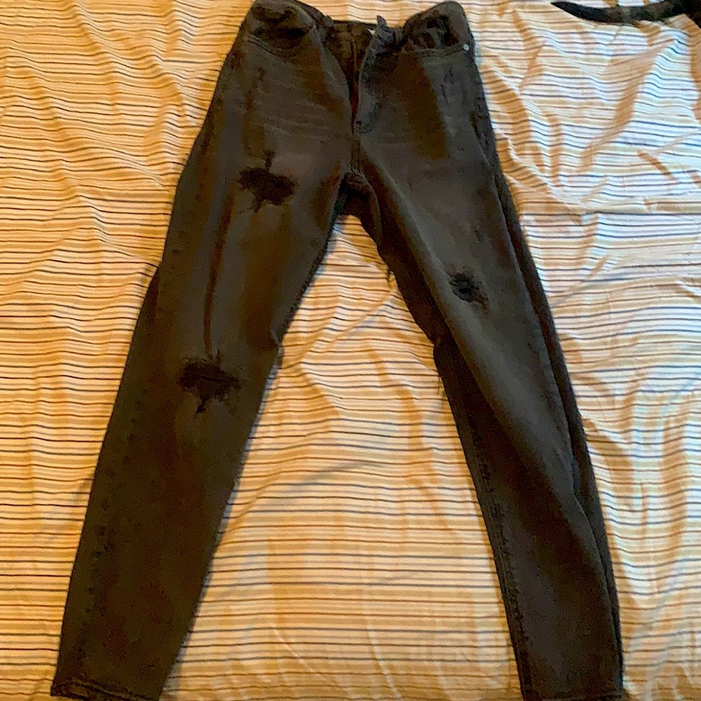 NOBO, black, ripped, jeans